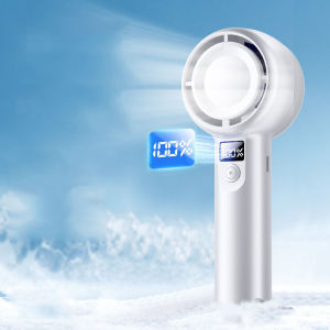 Quạt Cầm Tay Mini A2 Tốc Độ Cao Làm Mát Nhanh Màn Hình Led Hiển Thị Mức Pin Kỹ Thuật Số Dung Lượng Pin Lớn