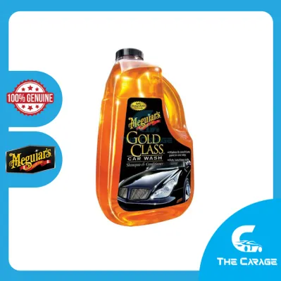 Meguiars Gold Class Car Wash Shampoo & Conditioner G-7164 (1.89L) - Snow Foam pH Balance Car Washer Wax & Coating Safe