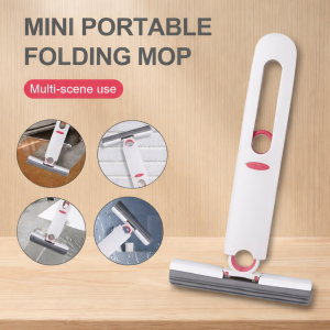 Alat Pel Mini Mop Portable Serap Air Maksimal – Pel Tangan Praktis untuk Meja Kaca & Dapur