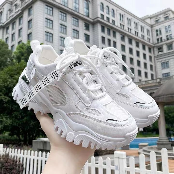Korean White Shoes For Women sneaker shoes | Shopee Philippines-thephaco.com.vn
