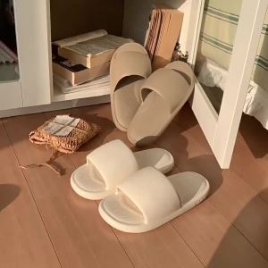 XIXITIAO Summer Outdoor New Creative Soft Glutinous Slippers Womens Simple Pure Color Comfort Drooping Casual Home Slippers