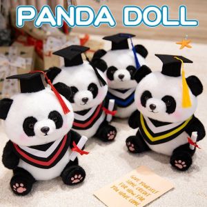 DVFDA Soft Graduation Panda Plush Toy Cute 25cm Plush Panda Ornaments Commemorative with Doctoral Cap Doctor Hat Panda Doll Graduation Gift
