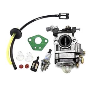 Carburettor Kit cho 52cc 49cc 43cc Máy cắt cỏ dạng đeo vai với con dấu Hose cho bugi PE