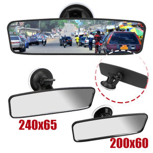 Universal Adjustable Suction Cup Interior Rear View Mirror Car Rear Mirror 360° Rotates Wide-angle