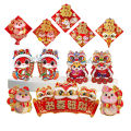 rainbow Hiasan Dinding Chinese New Year Tempelan Imlek 2025 Ular 3D Stiker Pintu Kaca Sticker CNY. 