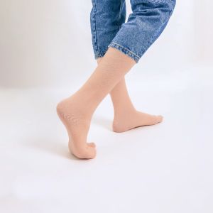 GROSIR kaos kaki jempol motif dan polos crem kaos kaki muslimah wanita dewasa