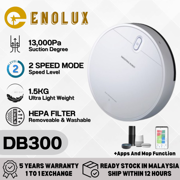 Enolux Robot Vacuum DB300 LDS laser navigation system/3D obstacle