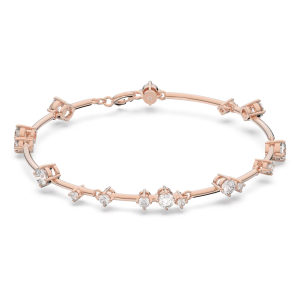 💖Swarovski💖Constella rose gold round cut diamond bracelet S925 sterling silver womens fashion bracelet hypoallergenic non-allergenic Valentines Day gift birthday gift for girlfriend bestie