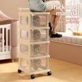 Trolley Cart  Drawer-Type Storage Rack With Wheels. 