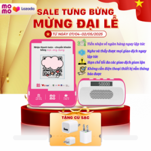 Loa Thông Báo MoMo Thông Minh Kết Nối WiFi Hỗ Trợ Chuyển Khoản Giao Dịch Bảo Hành 12 Tháng