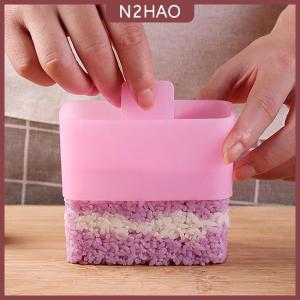 N2HAO Khuôn Sushi hình chữ nhật musubi làm Kit thư rác Kimbab onigiri hộ gia đình nhà bếp Bento phụ kiện gạo bóng Maker Báo Chí công cụ tự làm