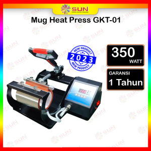 Mesin Sablon Mug / Gelas / Asbak / Tumbler Aluminium - Premium Digital Mug Heat Press GKT-01 / EM-03 PRO 11 Oz ( Sublime )