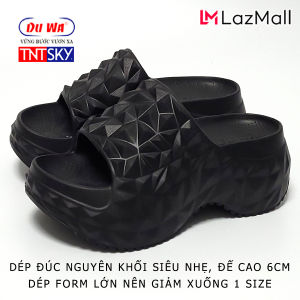 Dép nữ đúc liền khối siêu nhẹ đế cao 6cm DUWA - Hàng chính hãng - LD534