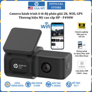 Camera hành trình ô tô độ phân giải 2K Wifi thương hiệu HP F490W cao cấp