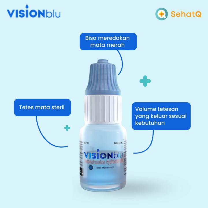 Obat Tetes Mata Vision Blu Extra 2 Botol - Mengobati Mata Iritasi dan ...