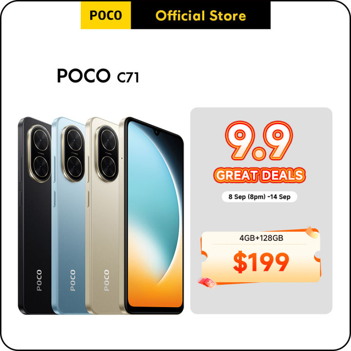 POCO C71 Smartphone | 4GB+128GB, Powerful octa-core processor