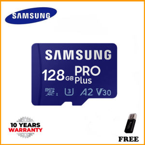 100% Original Samsung PRO Plus 128GB microSD card Flash memory card  128GB  memory card mobile phone tablet TF memory card UHS-I U3 V30 A2 read speed hanggang 160MB/s write speed hanggang 120MB/s (Free Card Reader) (Free Shipping)
