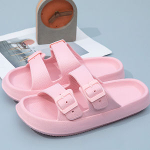Comwarm New Womens Platform Slippers Outdoor Womens Sandals With Adjustable Buckle Summer Eva Soft Light Women Beach Slippers
