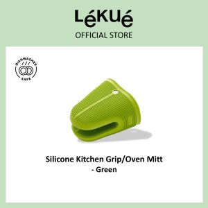 Lékué Silicone Kitchen Grip/Oven Mitt - Red/Green