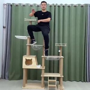 Cat Climbing frame Cat house Cat tree Cat condo Cat toy Cat Stand house Game tower cat apartment