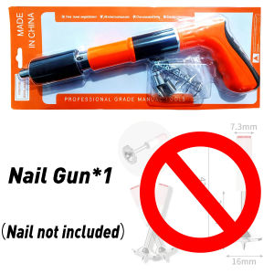 Manual Steel Nails Gun For Concrete Rivet Tool Steel Rivet Gun Nail Punch Gun Wall Ceiling Artifact Manual Steel Nail Guns Tufting Rivet Tool Concrete Wall 100-500PCS