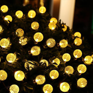 [BUY 1 TAKE 1] Solar Light String Outdoor Crystal Christmas Light Outdoor Waterproof 5M/12M 100LED Fairy Light Suitable For Garden PartiesCampingWeddingsChristmas Decoration Lights
