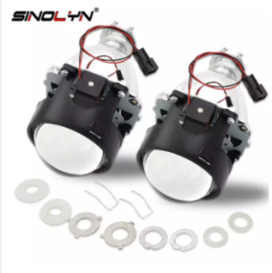 Sinolyn รถเลนส์2.5 Bixenon Retrofit โปรเจคเตอร์อัพเกรด Mini 8.0ชุดสำหรับ H4 H7 9005 9006ไฟหน้าปรับอุปกรณ์ตกแต่งรถยนต์ H1 HID ไฟ LED