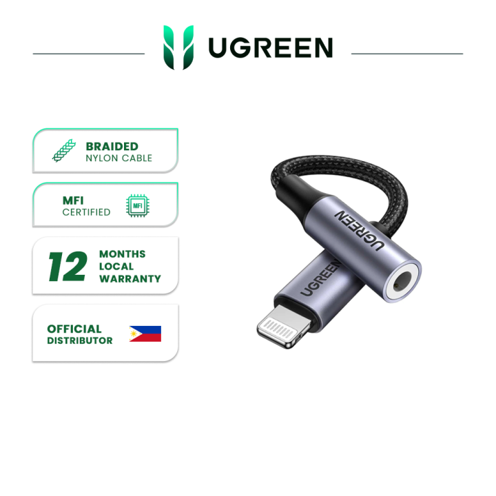 Lightning to 3.5mm Headphone Jack Adapter for iPhone – UGREEN