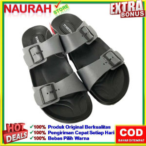 Sendal Slop Pria Yumeida GT-7122 L Sandal Pria Ban 2 Tali Karet Jelly Nyaman Empuk Anti Slip