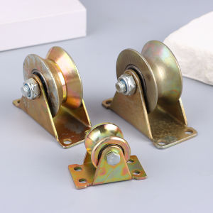 LSHUO V U Groove Wheel 1.2 2 2.5 Wheel Sliding Gate Casters Heavy Duty Rigid Roller For Rolling Gate