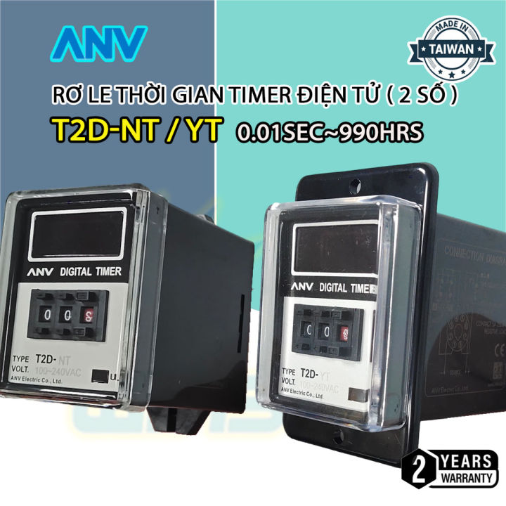 Rơ Le Thời Gian Timer Điện tử (2 số) 0.01sec~990hrs | Lazada.vn