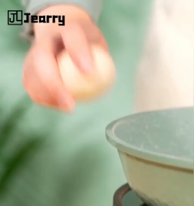Jearry Wooden Handle Spatula Heat Resistant Food Grade Silicone Kitchen Utensils