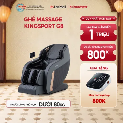 CHỈ GIAO MIỀN NAM | Ghế massage toàn thân KINGSPORT G8 với công nghệ làm ấm Warmtech túi khí toàn thân massage nhiều cấp độ