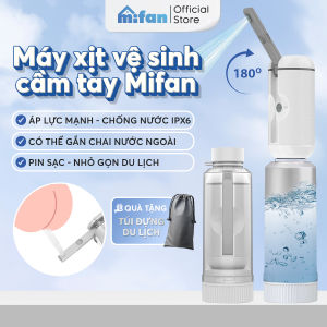 Máy Xịt Rửa Vệ Sinh Cá Nhân Cầm Tay Du Lịch Mifan Portable Bidet – Gắn Chai Nước Ngoài Áp Lực Mạnh Pin Sạc Nhỏ Gọn