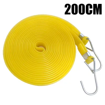 Elastic Bull Tendon Strap Motorcycle Cargo Binding Rope Saddlebag Elastic Tensile Rope Bungee Cord