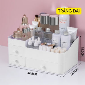 Kệ Đựng Mỹ Phẩm Để Bàn Hộp Đựng Đồ Trang Điểm Đa Năng Thiết Kế Nhiều Ngăn Sắp Xếp Son Phấn Skincare Gọn Gàng