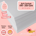 (ISI 10) Karton Art Carton 190 210 230 260 GSM F4 A4 Kertas Art Paper. 