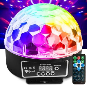 NuLights LED Disco Ball - DMX 512 & Sound Controlled RGB DJ Party Light