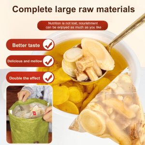 Noboil health tea Astragalus American ginseng wheat winter benefit kidney vitality tonic qi tea