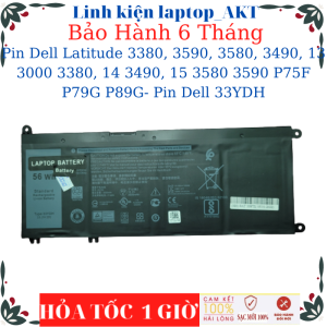 Pin laptop Dell Latitude 3380 3590 3580 3490 13 3000 3380 14 3490 15 3580 3590 P75F P79G P89G- Pin Dell 33YDH