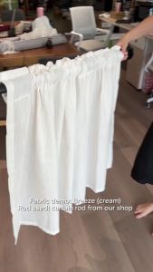 1pc Rod pocket linen sheer short curtain window valance cafe style cabinet deco kitchen