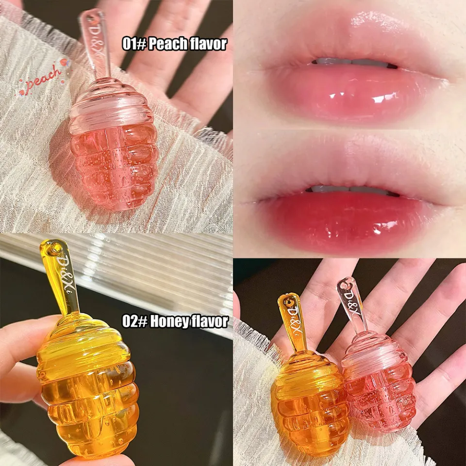 Lovely Honey Pot Lip Oil Fresh Fruit Lip Balm Long Lasting Moisturizing  Clear Lip Oil Liquid Lipstick Lip Gloss Makeup Cosmetics
