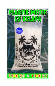 Plastik PE MOTIF ES KELAPA 12X25 13X27