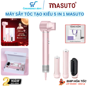 Máy Sấy Tóc Tạo Kiểu Masuto AirStyler 5in1 Phồng Và Mượt Tóc Công Nghệ Ion Âm Giảm Hư Tổn