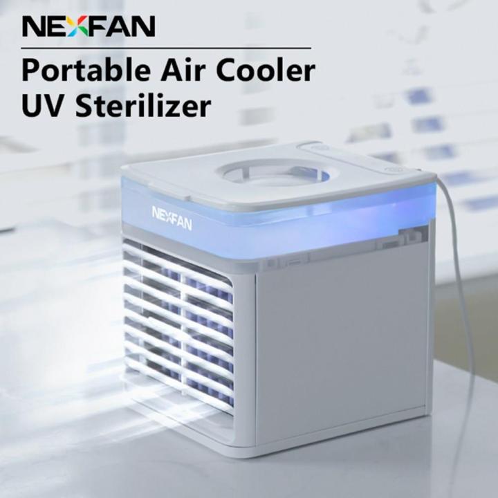 [ALL IN BEST CHOICE] NexFan Ultra Air Cooler Mini Portable Air Conditioner  7 Colors LED Light Humidifier Purifier USB Charging Office Desktop Air  Cooler Fan | Lazada PH