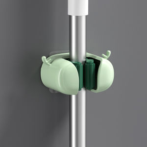 Holder Gagang Sapu Pel Dengan Hook Gantungan Tangkai Sapu & Pel Rak Gantung Pengait Sapu & Pel