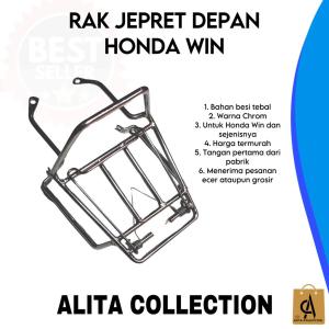 RAK JEPIT DEPAN HONDA WIN CHROME JEPRET HARGA MURAH BERKUALITAS BAHAN BESI TEBAL