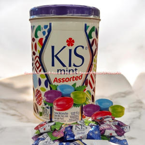 Kis Mint Assorted 150gr Permen Mint Aneka Rasa Kemasan Kaleng Barley Mint Cherry Grape Kiss