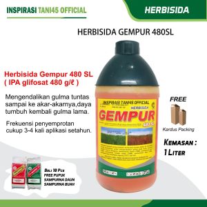 Gempur 1 liter/Gempur 480SL 1 liter/Herbisida Gempur 480SL 1 liter/Gempur Obat Rumput Herbisida Obat Pembasmi Rumput Liar 1 Liter/Herbisida Gempur Kemasan 1 liter/Obat Pertanian Kemasan 1 liter/Obat Rumput Gempur