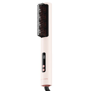 Akiracosme Cold Airflow Hair Straightener Comb For Seamless High Crown Negative Ions Care Electric Straightening Hair Brush Adjustable Temperature Anti Frizz & Scald 直发梳冷风定型